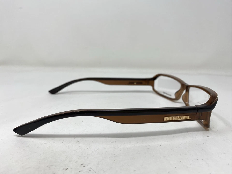 Marco de gafas de borde completo de plástico marrón claro Diesel DV 0111 V0N 54-12-135 N404 Foto 4 de 4