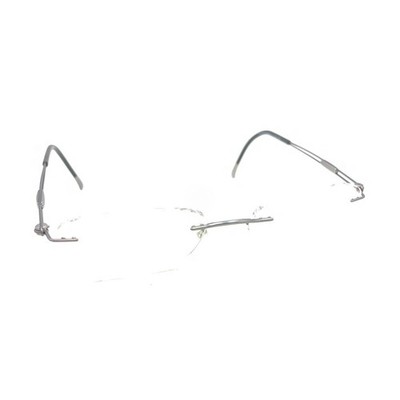 Silhouette 5227 40 6056 Titanium Green Rimless Eyeglasses Frames 17 135 Austria