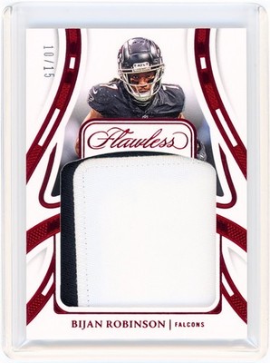 2024 PANINI FLAWLESS PATCHES RUBY #P-BRN BIJAN ROBINSON /15