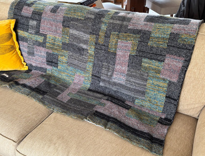 NEW Swans Island Blanket Artisanal Upcycled Patchwork Throw 48 x 76'' ORIG BAG