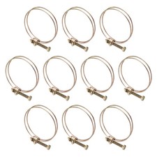 10Pcs 71-76mm Adjustable Double Wire Hose Clamp for Pump Hose