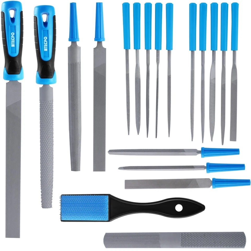 TECPO FEILEN SET 19-TEILIG WERKSTATTFEILEN SATZ RASPEL FEILE für METALL + HOLZ - Bild 2 von 3