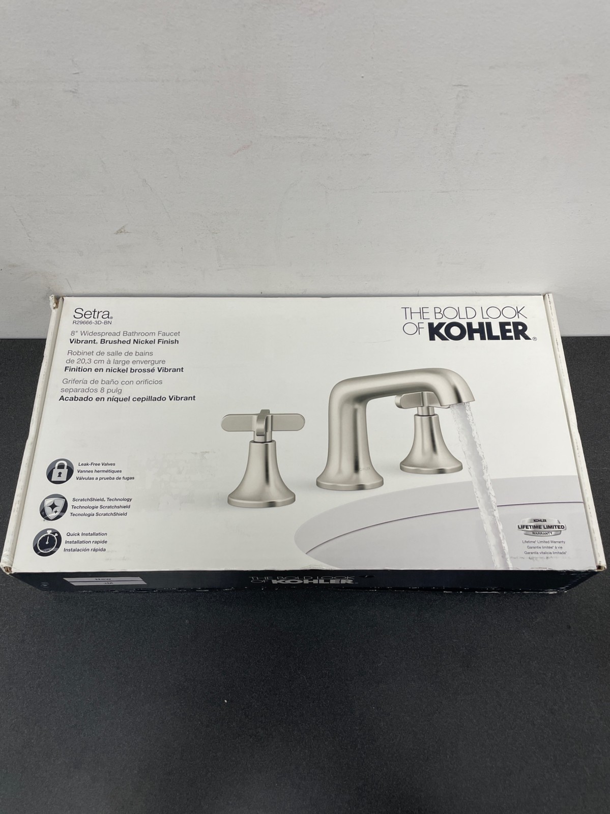 Kohler K-R29666-3D-BN Setra 8" Widespread 2-Handle Faucet in Brushed Nickel