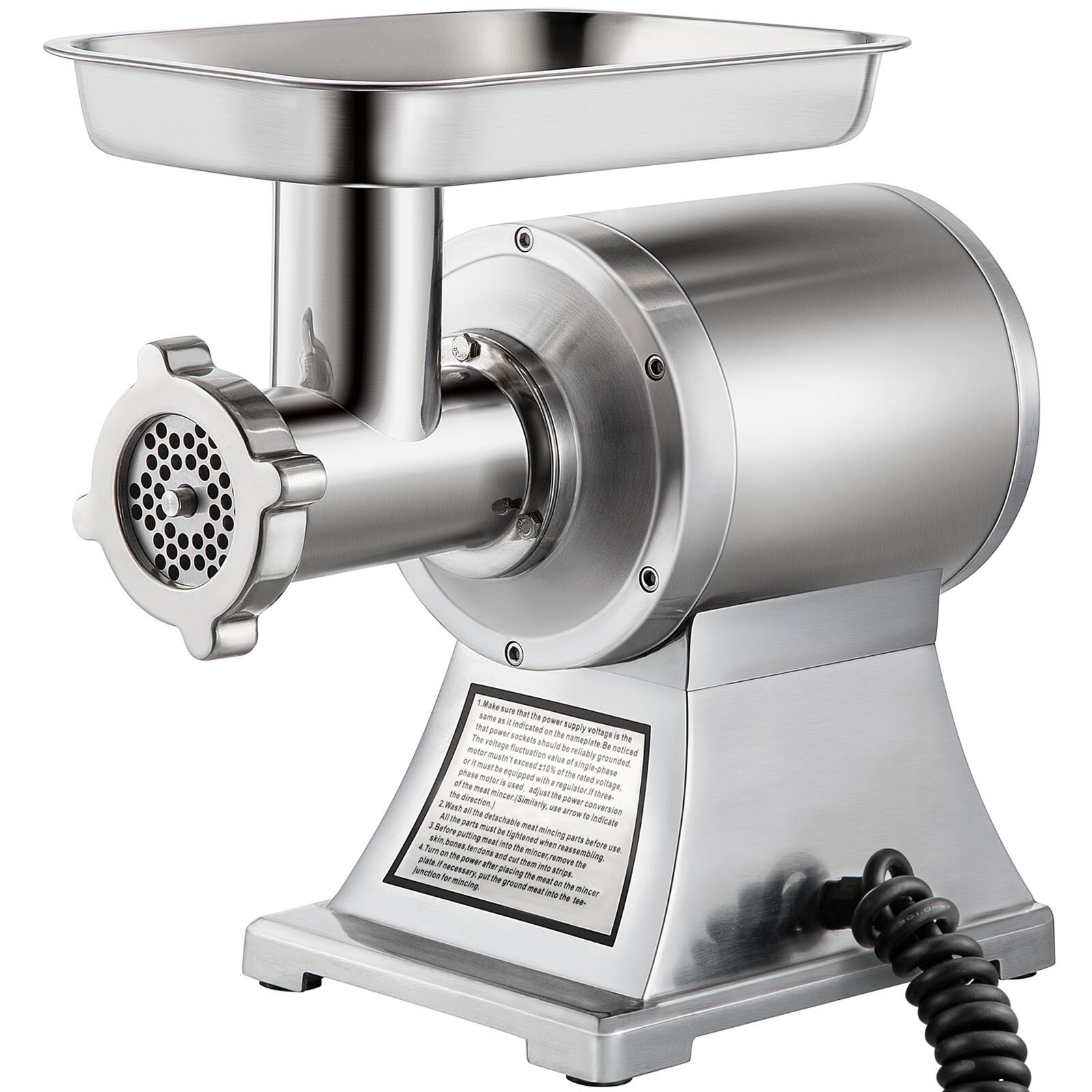 550lbs/H Electric Meat Grinder Mincer 1.5HP Commercial Sausage Stuffer Filler