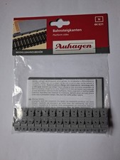 AUHAGEN 44631 N Gauge Platform Sides 8 pieces Model Railway Platform 
