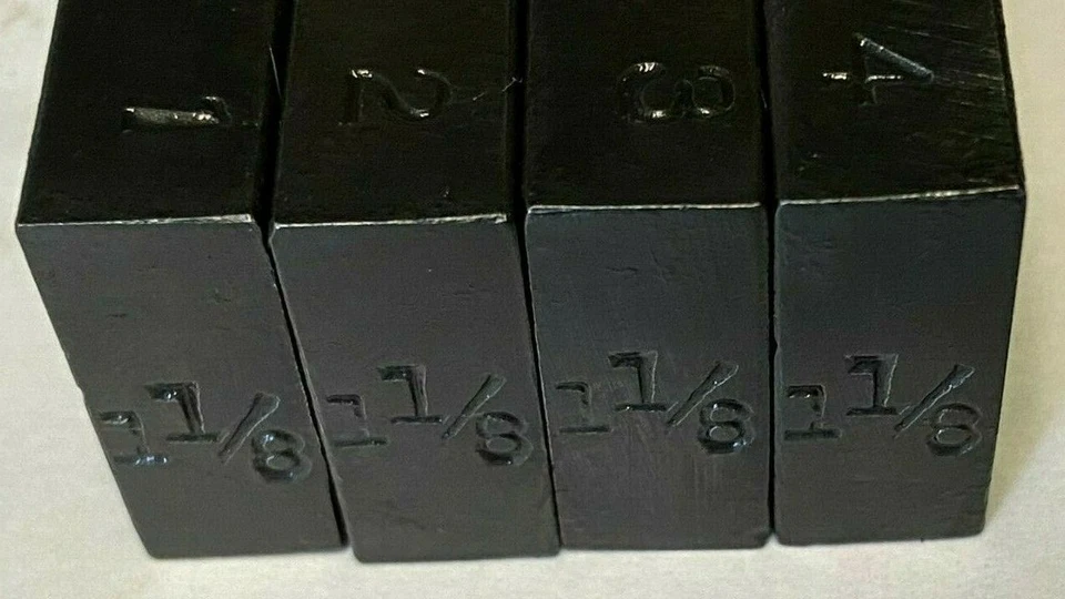 562 OSTER DIES,1-1/8-7 HSS, MATCHED SET OF 4,UNUSED BUT  RUST MARKS FROM STORAGE - Image 2 of 4