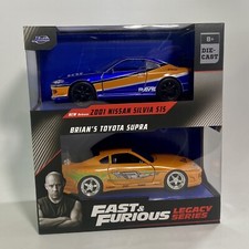 Jada Fast Furious 1:32 Legacy Series Nissan Silvia Brian's Toyota Supra Orange