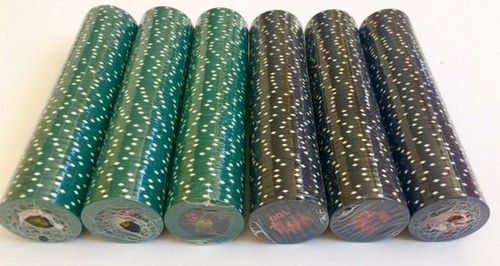 500 Michael Godard 12g Clay Casino Poker Chips + 2 Decks of Godard Cards - Picture 2 of 5