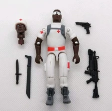 GI Joe Black Major Custom Arctic Legion Medic Officer AA Doc ARAH Style White OG