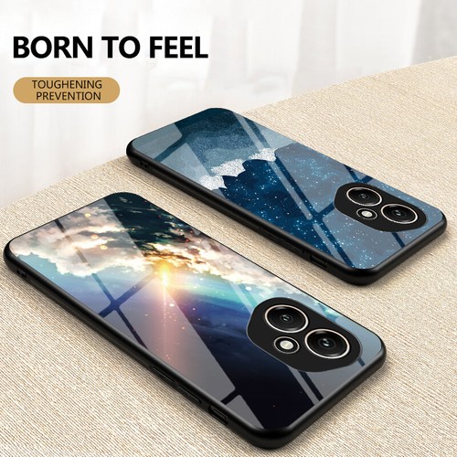 For Honor 400 5G, Shockproof Hybrid Armor Shell Back Space Glass Skin Case Cover - 第 7/17 張圖片