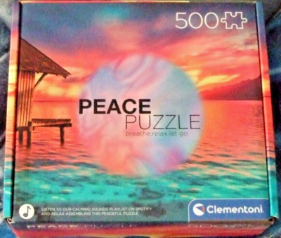 New Clementoni Peace Puzzle Breathe, Relax, Let Go Puzzle 500 Pcs
