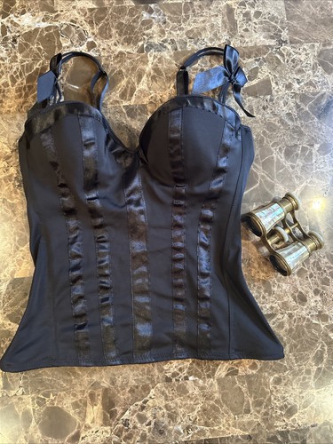 Vintage Goth Emo Sexy Korsett Top Bustier Dessous Vampy Witchy Gr. MP Rarität! - Bild 10 von 14