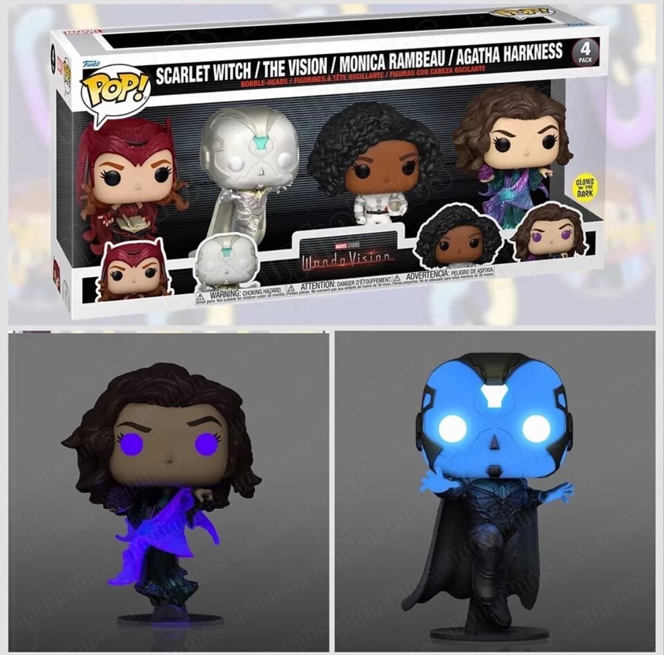 Funko Pop! WandaVision Scarlet Witch Vision Monica Agatha Harkness