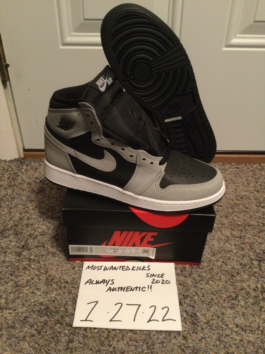 DS 2021 Nike Air Jordan Retro 1 Hi OG Shadow 2.0 GS Sz 6.5Y