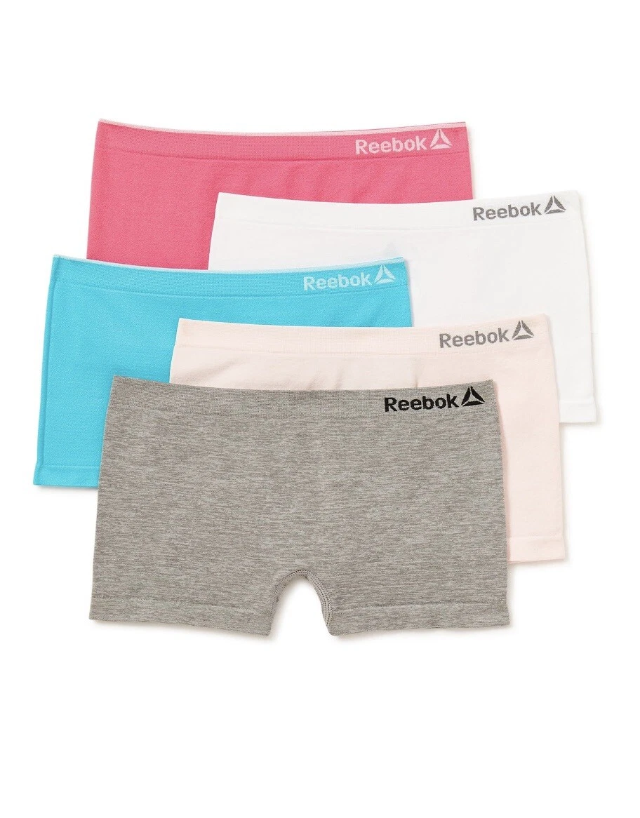 New Reebok Girls 5 Pairs Boyshorts Panties Underwear Size XL (16)NEW Size  16 NWT