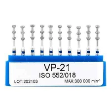 10 Pcs Dental FG Standard Depth Marking Type Multi-Use Diamond Burs VP-21 1.6mm