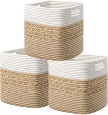 Set of 3 Storage Cubes 13 X 13 X 13 in, Water...