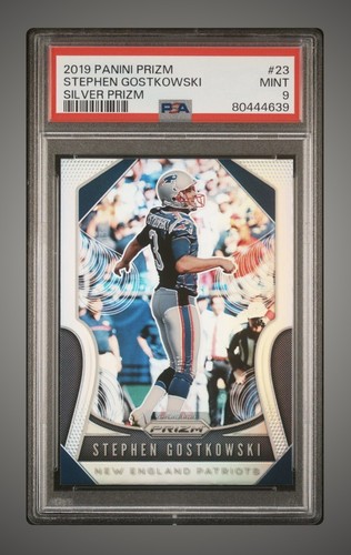 2019 Panini Prizm Stephen Gostkowski #23 Silver Prizm PSA 9 Mint Patriots