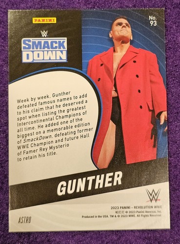 2023 WWE Revolution - Gunther - Astro - #93 - Picture 2 of 2