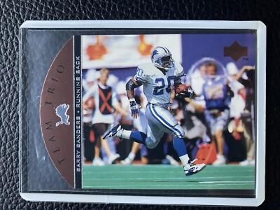 1996 Upper Deck Barry Sanders Team Trio #TT78 Detroit Lions HOF