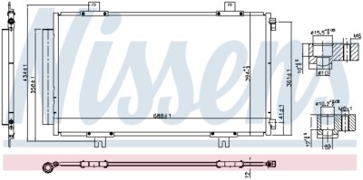Nissens 940746 Condenser, Air Conditioning for Suzuki