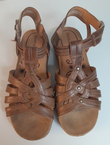 Baretraps Sandals Women's Size 6M Kylie Tan Adjustable Strap Flat - Picture 2 of 6