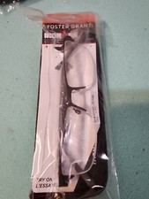 Foster Grant IRONMAN IM1001 Men's Reading Glasses Gunmetal  2.50