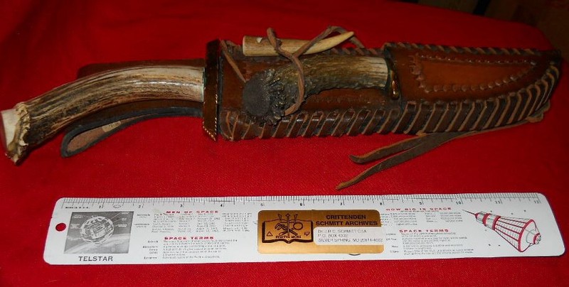 BCS  SCHOPP MONTANA TROPHY HUNTER DUO BUFFALO , RAM , SNAKE   CUSTOM KNIFE