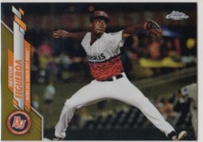 2020 Topps CHROME Pro Debut HECTOR FIGUEROA Gold Refractor Rookie 137 Rays 36/75