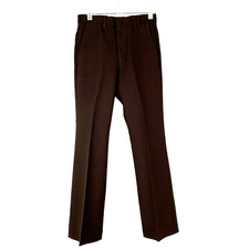 Vintage Levi's Panatela Brown Retro Rockabilly Polyester Pants Waist 28 x 32