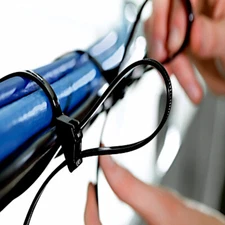 100 BLACK CABLE ZIP TIES Heavy Duty UV Resistant UL 4 6 8 10 12 15 18 24" & 36"