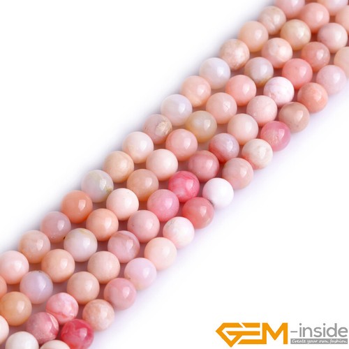 Natural Mixed Pink Opal Gemstone 6/8/10mm Round Loose Spacer Beads Strand 15" - Foto 6 di 23