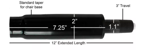 Fits noblechairs Gaming Replacement Parts | Heavy Duty Gas Cylinder | S6103