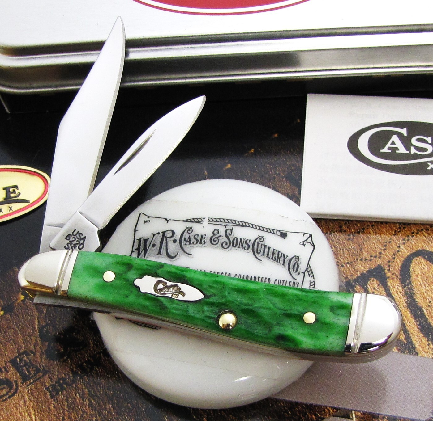 Case Holiday Peanut Knife 2015 MAGICIAN'S Dual Bone Bomb Shields Mint