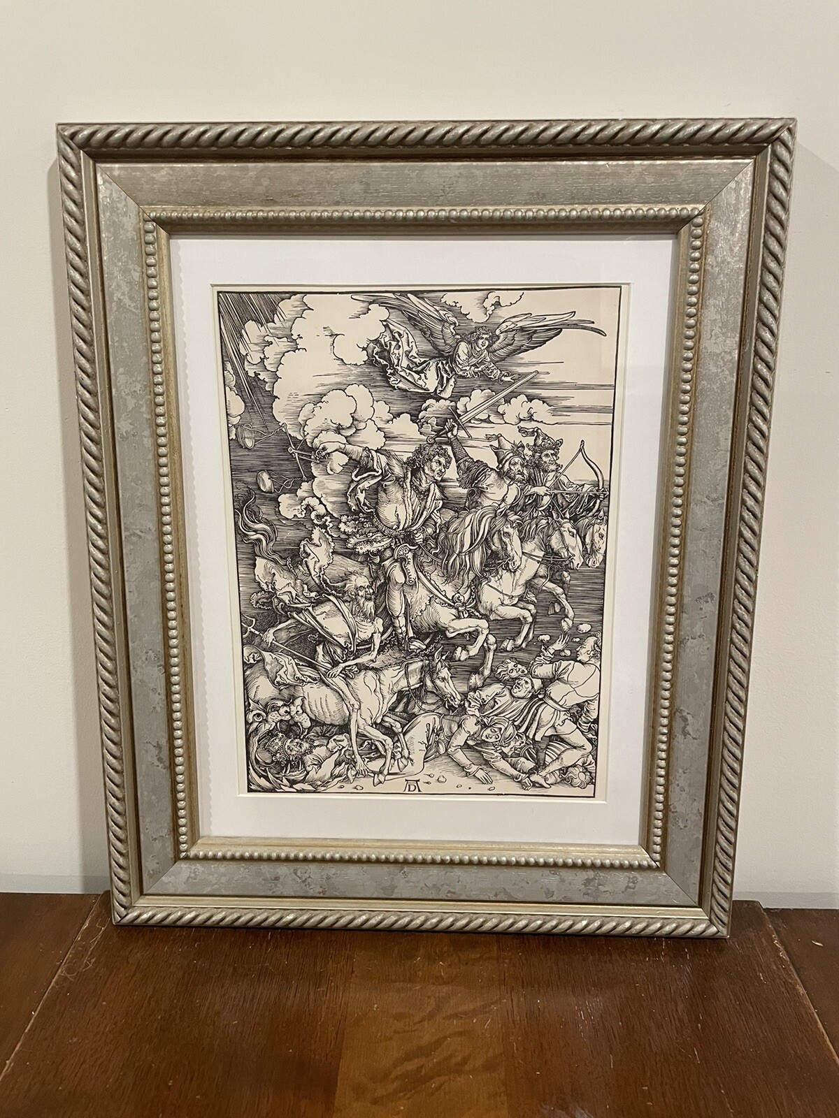 4 Horsemen of the Apocalypse Albrecht Durer Framed Print 13x16 Silver