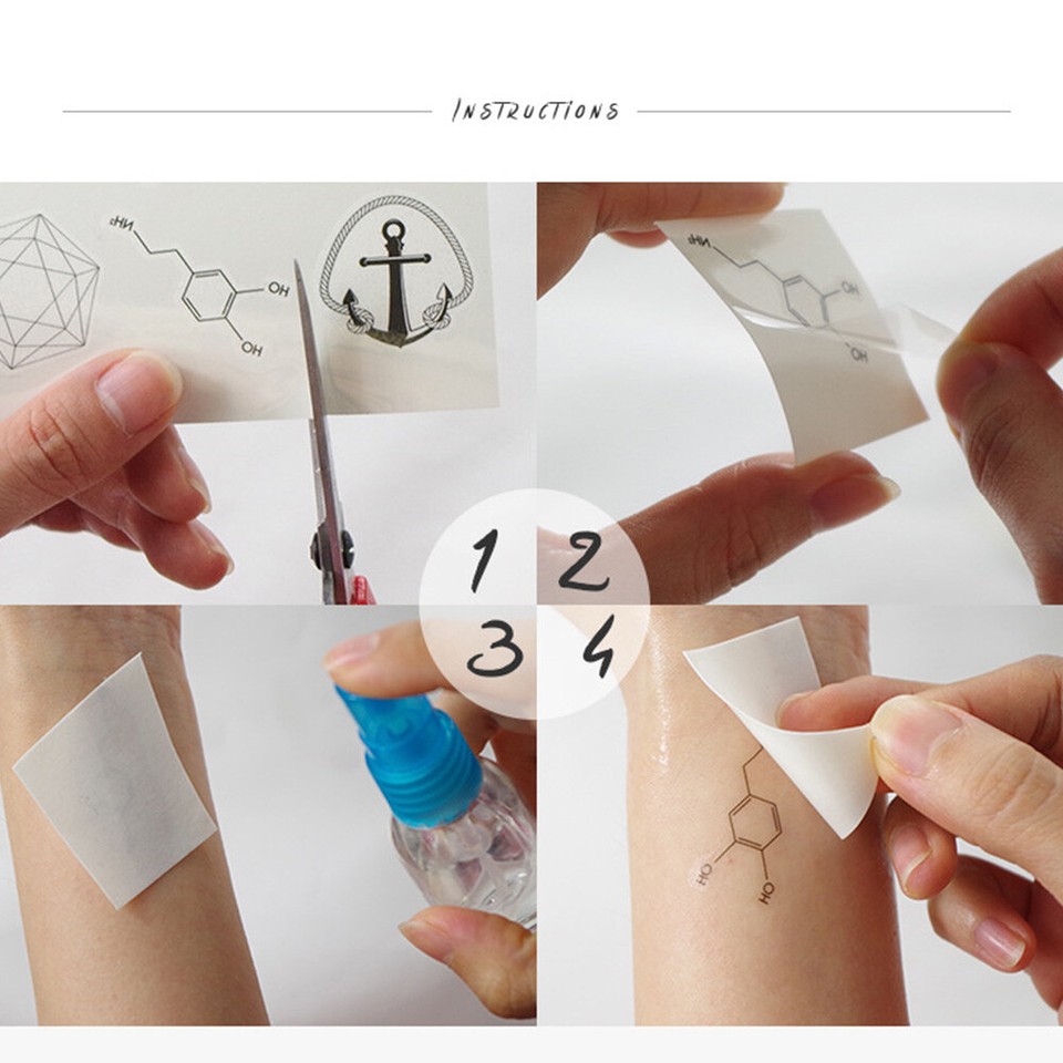 Waterproof Temporary Tattoo Stickers Cartoon Cute Kids Temporary Tattoo