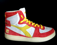DIADORA HERITAGE Mi Basket Suede High Top Sneakers ITALY Mens US 8.5 Womens 10 *