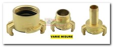RACCORDO RAPIDO IN OTTONE PER TUBI A BAIONETTA TIPO POMPIERE PORTAGOMMA GIARDINO