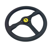 Ferrari F40 Cavallino Steering Wheel 350mm Leather Made In Italy 133888a New