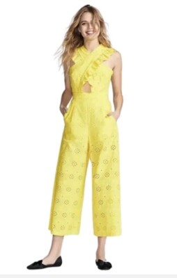 $390 Free People x Alice McCall 'Limonada' Jumpsuit Lemon Daisy Sz