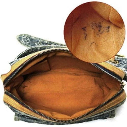 LOUIS VUITTON Monogram Denim Bum Bag Body Bag Blue M95347 LV Auth yk9108 - Image 3 of 4