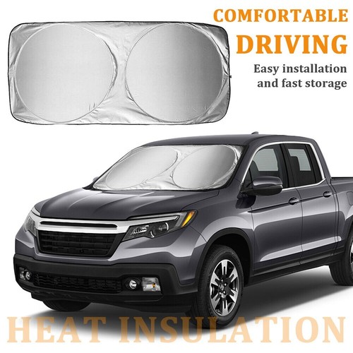 Foldable Car Windshield Sun Visor Sunshade Window UV Sun Block Fit SUV Truck - Picture 3 of 7