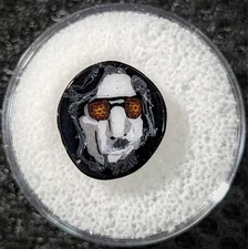 Borosilicate glass The Dude polished murrine coin - Big Lebowski fan art