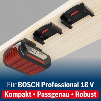 3 battery holder for Bosch professional 18V blue wall bracket wall mount wall