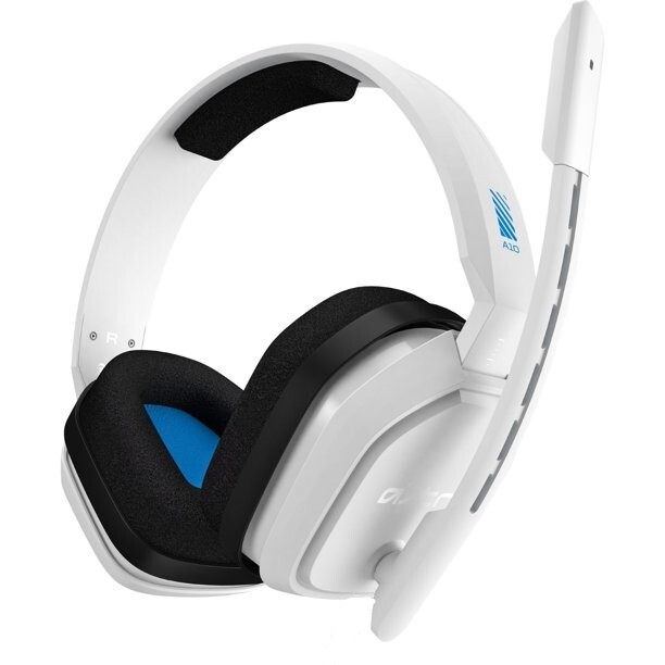 Replacement Astro A10 Wired Gaming Headset for PS4 - White/Blue 