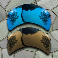 US Sky Blue Bronze Copper Lenses Replacement For-Oakley Flak 2.0 XL Polarized