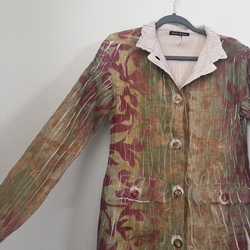 Womens Longline Cardigan Small Button Front Witchy Hippie Earthy Boho Goblin - Picture 5 of 17