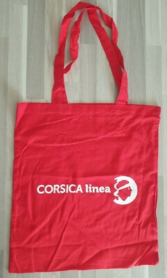 Pub Corsica Linea Bateau Compagnie Maritime Corse Canvas Bag New Red 