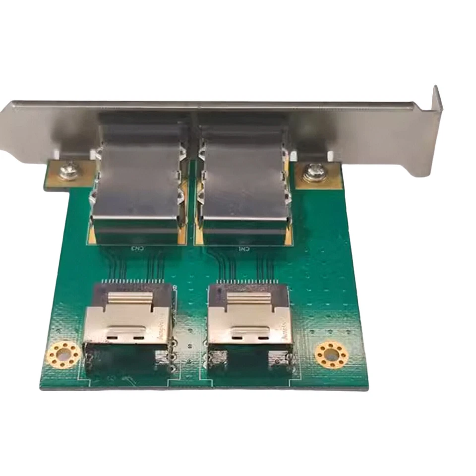 SFF-8087 to 2 Port External HD SAS SFF-8088 PCI Mini SAS Card Adapter BoardnCED - Image 3 of 4