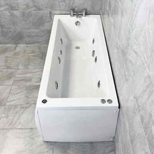 Suma Square Style Whirlpool Spa Bath 1600 x 700mm with Jet & Light Options